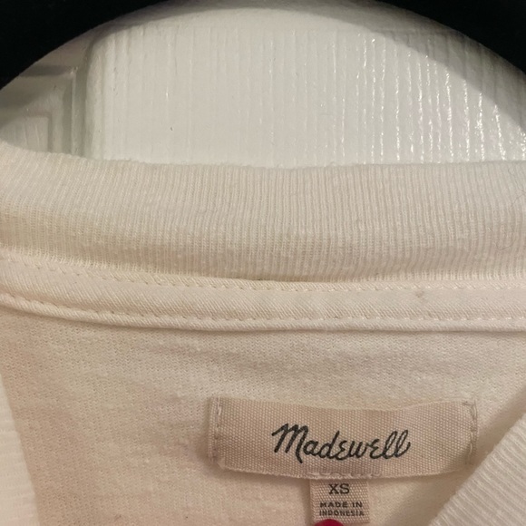 White T-Shirt Madewell “Au Revoir” - Picture 3 of 3